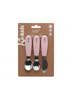 Set Posate, rosa - KIOKIDS