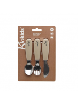 Set Posate, beige - KIOKIDS