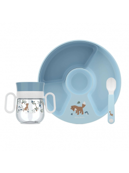 Set di stoviglie 3 pz, blu...