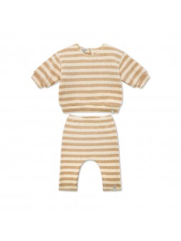 Completo Righe 18M, beige -...