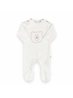 Tuta Orso con piedi, panna...